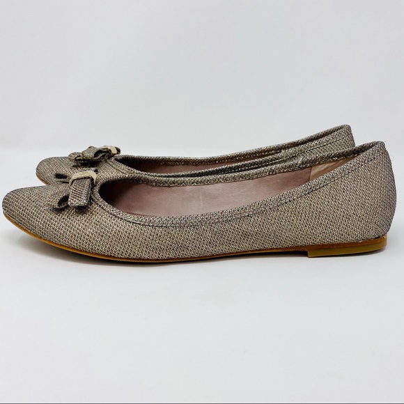 VINCE CAMUTO Timba Beige Metallic Ballet Flat - Picture 3 of 6